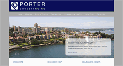 Desktop Screenshot of porterconveyancing.com.au