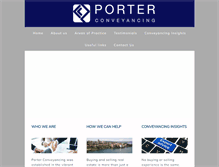 Tablet Screenshot of porterconveyancing.com.au